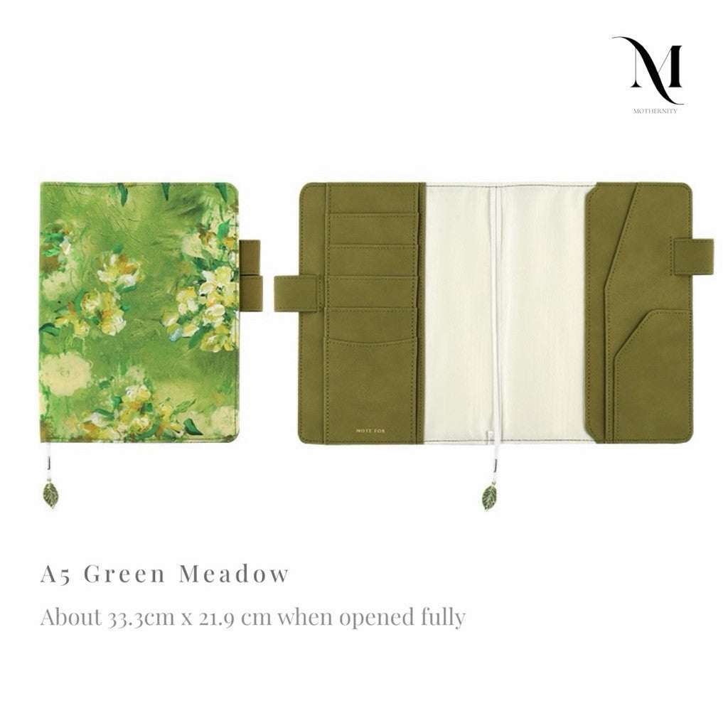 Notefor Floral Fabric Journal Cover A5 A6 | Notebook Cover with Pen Holder & Bookmark