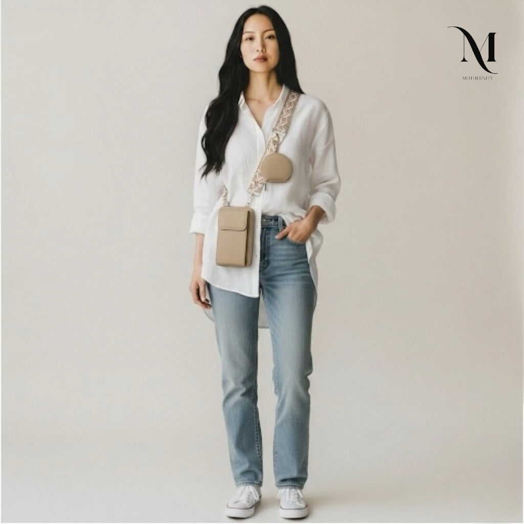 Minimalist Crossbody Phone Bag with Coin Pouch