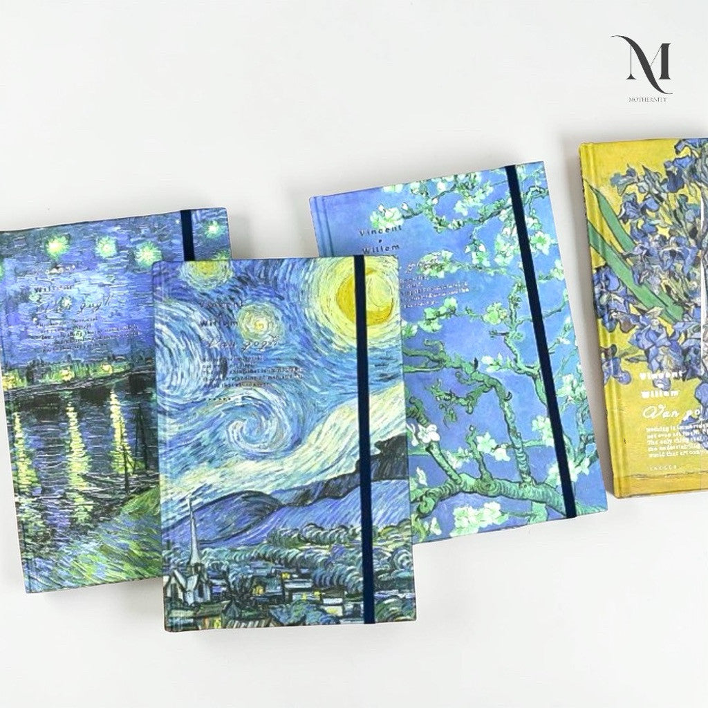 Premium A5 Hardcover Sketchbook Mothernity 130gsm Blank Paper Art Journal Drawing Notebook