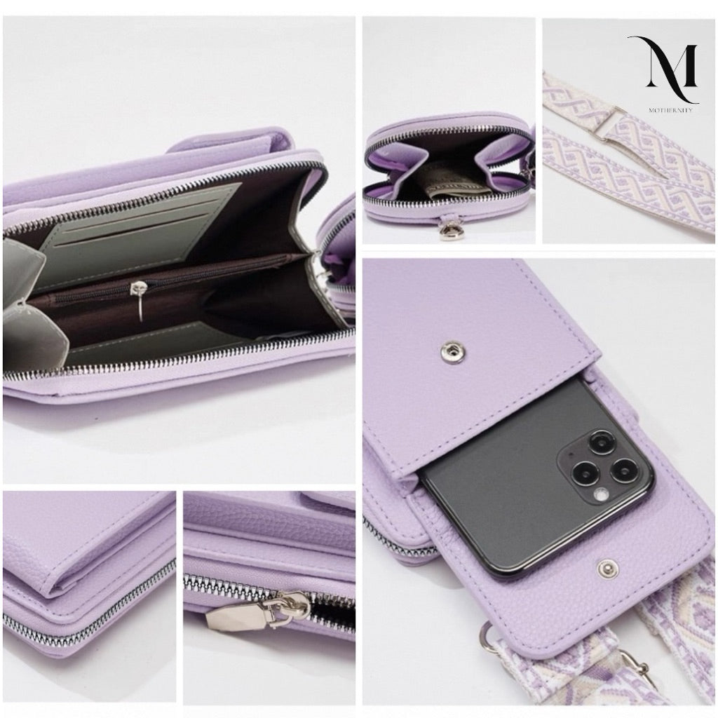 Minimalist Crossbody Phone Bag with Coin Pouch