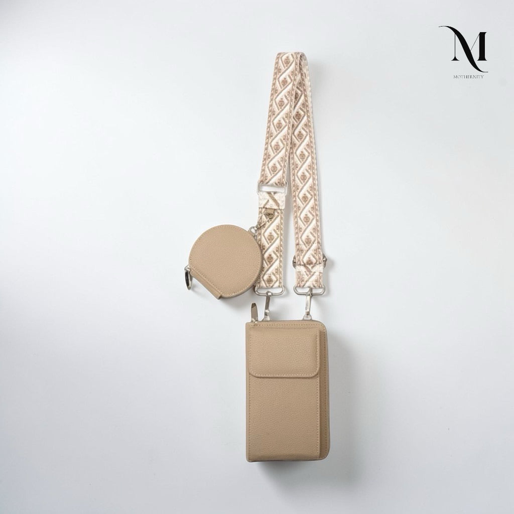 Minimalist Crossbody Phone Bag with Coin Pouch