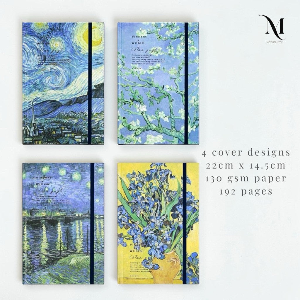 Premium A5 Hardcover Sketchbook Mothernity 130gsm Blank Paper Art Journal Drawing Notebook