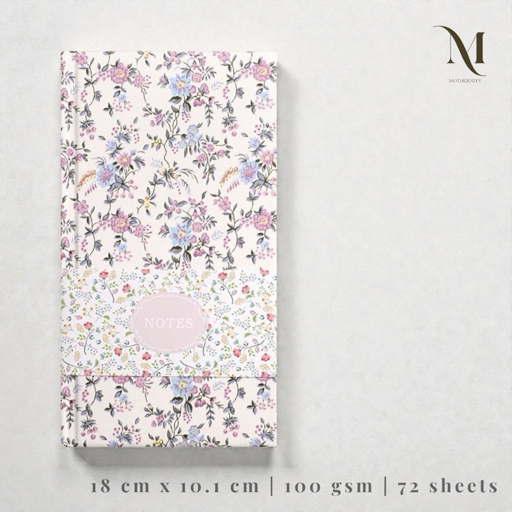 Floral Slim Softcover Notebook