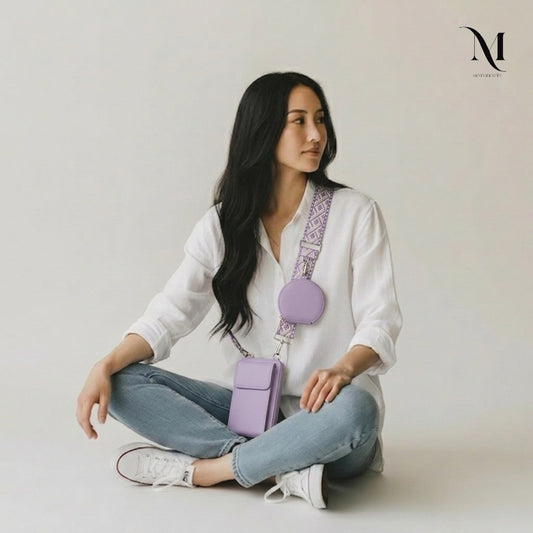 Minimalist Crossbody Phone Bag with Coin Pouch